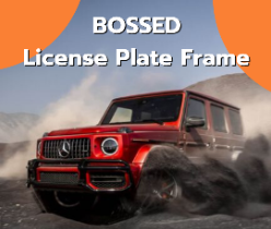 BOSSED Liecense Plate Frame
